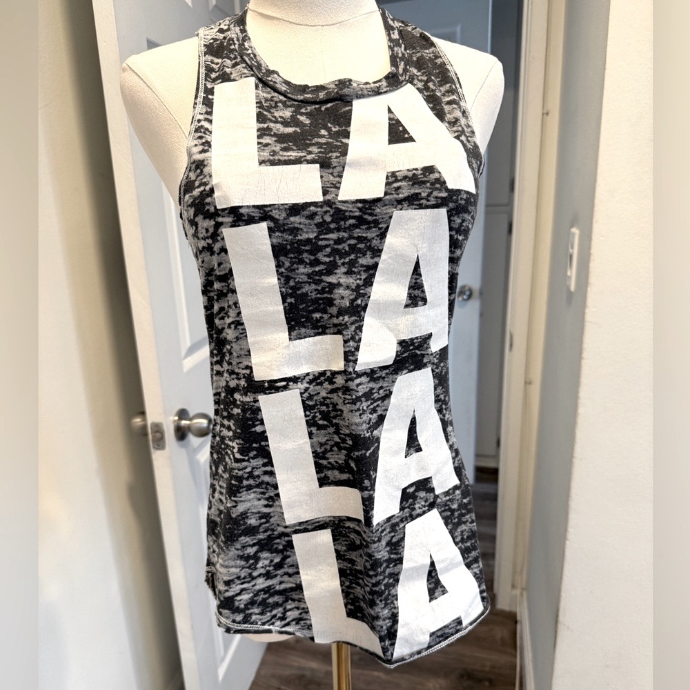 SoulCycle LA LA LA Graphic Racerback Tank – Size Small